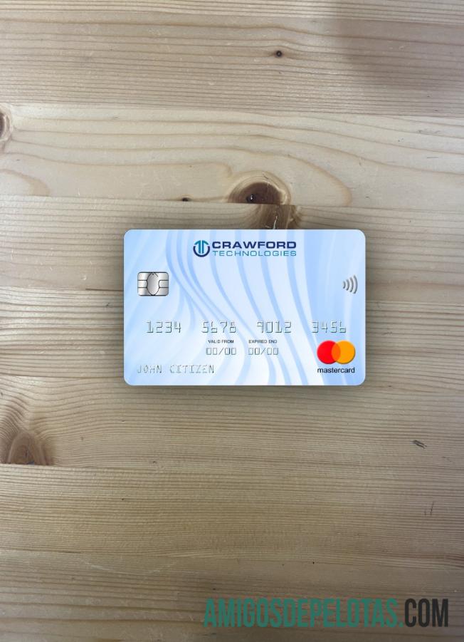 Holanda (Holanda) Crawford Technologies Bank Mastercard Photolook Front amostra